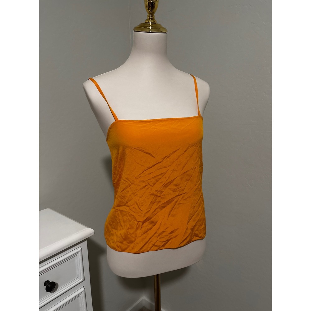 Missoni Orange Silk Blend Camisole Tank Top Italian Size 42 Made in Italy